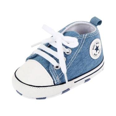 Imagem de Tênis Esportivos De Lona Com Estampa De Estrela Para Bebês Recém-nasci