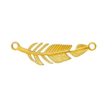 Imagem de Pingentes De Plantas Em Aço Inoxidável Banhado a Ouro, 10 Peças, Com D