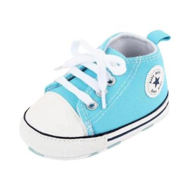 Imagem de Tênis Esportivos De Lona Com Estampa De Estrela Para Bebês Recém-nasci