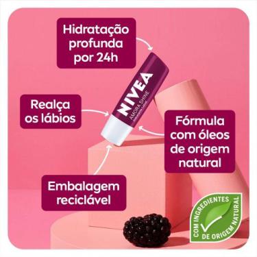 Imagem de NIVEA - Protetor Hidratante Labial - Sabores, AMORA - NIVEA