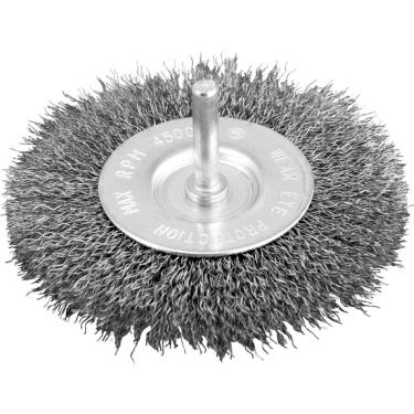 Imagem de Escova Circular 4X1/2'' Haste 1/4'' Aço Inox Ondulado Vonder