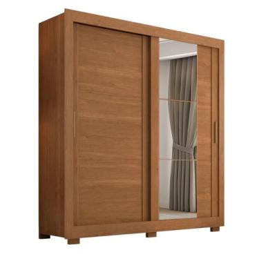 Imagem de Guarda Roupas Casal com Espelho 2 Portas de Correr 4 Gavetas Siena - P