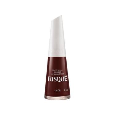 Imagem de Esmalte Risque Vermelho Cremoso Licor com 8ml - Risqué, Vermelho, 8ml