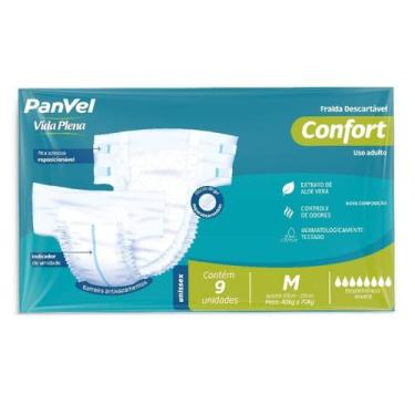 Imagem de Fralda Adulto Panvel Vida Plena Confort M 9 Unidades