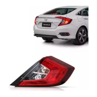 Imagem de lanterna traseira civic 2017 a 2021 canto com led direita  - RUFATO