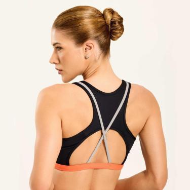 Imagem de Top Running Azul Astral Poliamida Com Bojo Donna Carioca-Feminino