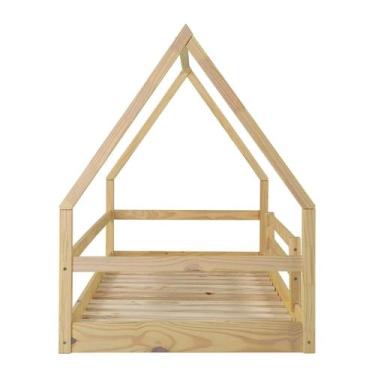 Imagem de Cama Montessori Cabana 199cm X 130cm X 98cm Amendoa - Irmãos Hinke