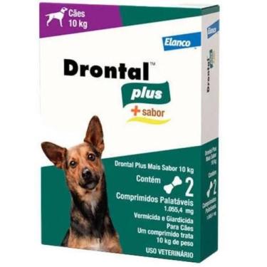 Imagem de Drontal Plus Até 10Kg com 2 Comprimidos - Elanco