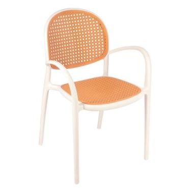 Imagem de Laraz Home Decor, Cadeira Jantar Cozinha Cafeteria com Braços Mumbai T