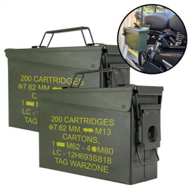 Imagem de Kit Par Caixa Bau Bolsa Maleta Isolada Impermeável Alforge Moto Motoci