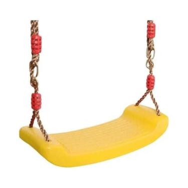 Imagem de Balanço Infantil Arco-Íris com Altura Ajustável - Assento Suspenso par