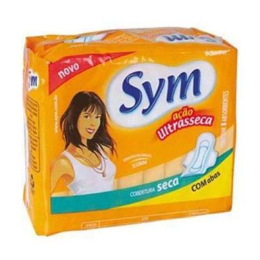 Imagem de Absorvente Sym 360º Ação Ultra Seca Cobertura Seca Com Abas Leve 16 Pa