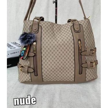 Imagem de Bolsa Lateral fivelas cor nude - MC
