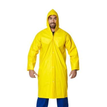 Imagem de Capa de chuva Brascamp pvc forrado Amarela GG