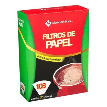 Imagem de Filtros De Papel 103 P/ Café Member's Mark - Pacote 120 Unidades