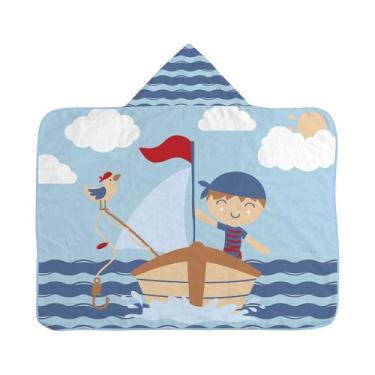 Imagem de TOALHA DE BANHO BEBE C/CAPUZ 67 CM X 90 CM BUBLIM cor: amigos da flore