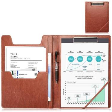 Imagem de Portfólio de pranchetas ProCase Leather Business Padfolio 32x25 cm