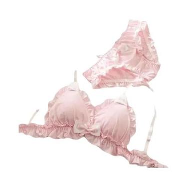Imagem de Sutiã Branco Com Orelhas De Coelho Para Meninas, Sem Aro, Estilo Japon