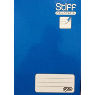Imagem de Caderno Brochura 1/4 Capa Dura Caligrafia Azul 96Fls 05/Pt Stiff Fsc