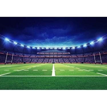 Imagem de Cenários de fotografia de futebol - Fundo de foto - Yeele 4,5 x 3 m Sports Game Stadium Backdrop Pictures Recém-nascido Menino Crianças Foto Cabine Tiro Família Fotográfica Studio Adereços