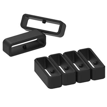 Imagem de Pacote com 6 anéis de fixação para Garmin Forerunner 35/235/255/265/735XT, para Forerunner 965/955/945/935, suporte de pulseira de relógio de substituição de silicone, suporte/retentor