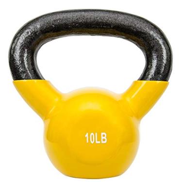 Imagem de Kettlebell revestido de vinil ensolarado (4,5 kg)