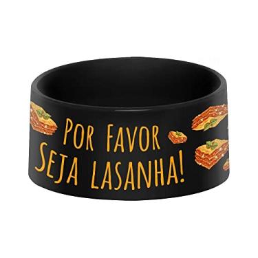 Imagem de Comedouro e Bebedouro Pet - Por favor seja Lasanha