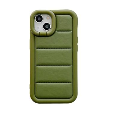 Imagem de Capa de telefone de luxo de silicone de couro de grau para iphone 14 14 pro max 13 12 11 pro max suporte lente capa protetora, 4, para iphone 13