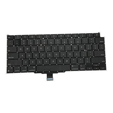 Imagem de Teclado de Substituição para Laptop, Material de Liga de Alumínio ABS Substituir Teclado Quebrado, Substituição de Teclado para OS X Air Laptop US Keyboard A2337
