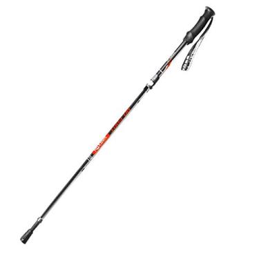 Imagem de N/H Bastões de caminhada dobráveis – 1 peça, bastões de caminhada fortes e leves, liga de alumínio 7075, trava rápida ajustável para caminhadas, acampamento