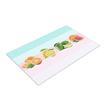 Imagem de Tapete Capacho de Cozinha Citrus 80x50 Antiderrapante