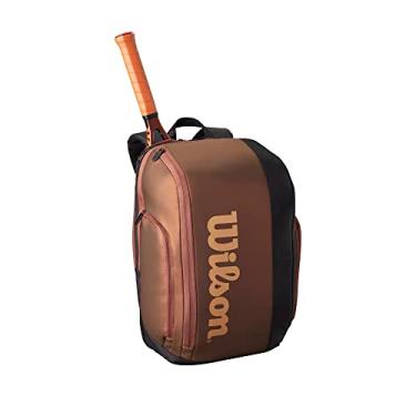 Imagem de WILSON Mochila de tênis Pro Staff V14 Super Tour - marrom, comporta até 2 raquetes