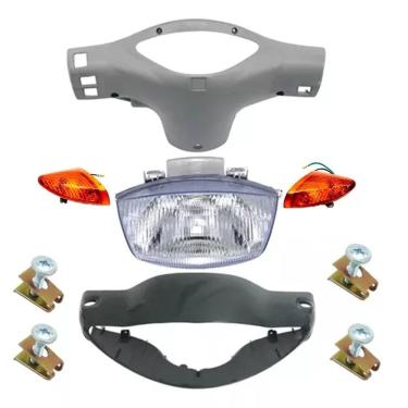 Imagem de Carenagem Farol E Painel, Bloco, Pisca Biz 100 Verde 03/04