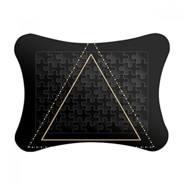 Imagem de Moldura de quebra-cabeça geométrica com estampa de totem, enfeite de quebra-cabeça