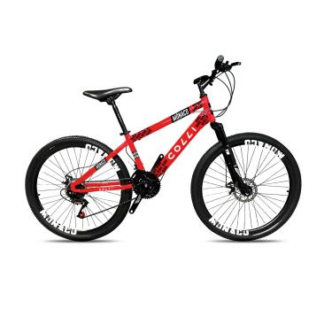 Imagem de Colli Bike, Bicicleta Monaco, Aro 26, Freios a Disco, 21 Velocidades, Alavanca Rapid Fire 3/7V, Pedivela Triplo Aço, Selim Veloce PU C/Carrinho, Guidão Downhill