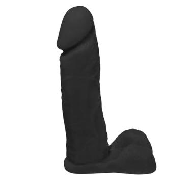 Imagem de Pênis de Borracha com Escroto Dionísio 19 x 4,5cm Preto