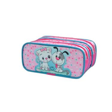 Imagem de Estojo Escolar Triplo Best Friends Estojos kids