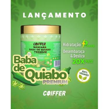 Imagem de mascara baba de quiabo premium coiffer 500g