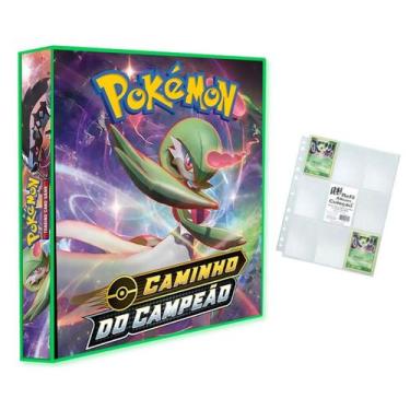 Imagem de Álbum Pasta Fichário Pokemon com 10 Folhas YES 9 Bolsos Caminho do Cam