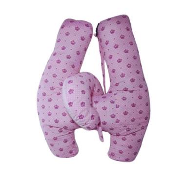 Imagem de Almofada H Descanso e Apoio de Pescoço e  Proteção do Cinto - Luma Con