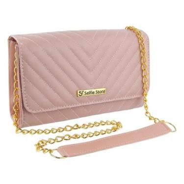 Imagem de Bolsa Feminina Clutch Carteira Matelassê Alça com Corrente - Selfie St