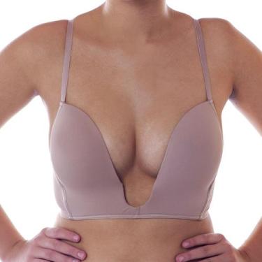 Imagem de Sutiã push up efeito silicone decote profundo Nayane Rodrigues, Chocol