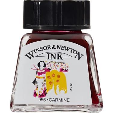 Imagem de Tinta Nankin para Desenho Winsor & Newton Escolha a Cor, CARMINE