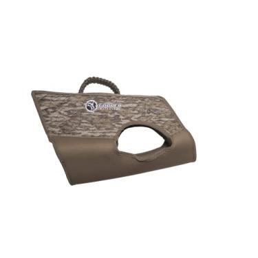 Imagem de Cupped Waterfowl Colete camuflado de neoprene para cães | Colete durável de neoprene para caça com cabo trançado de corda de paraquedista | Grande – Peito de 71 cm | Camuflagem Mossy Oak Bottomland