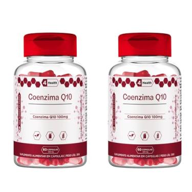 Imagem de Coenzima Q10 100mg 60 Cápsulas, Tecnologia Americana, Imunidade - 2 Potes - 4 Health