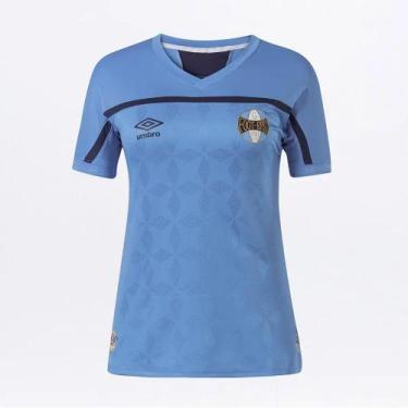 Imagem de Camisa Grêmio III 20/21 s/n Torcedor Umbro Feminina - Azul+Marinho, 2G