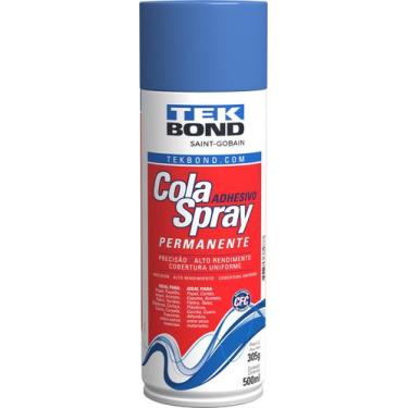 Imagem de Cola Spray Permanente Tekbond 500ml/305g  Aplicação Fácil e Eficiente