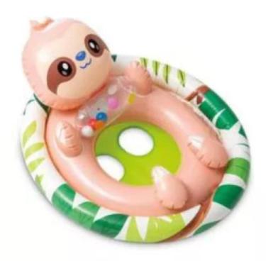Imagem de Boia Inflável de Cintura Bote Infantil Animaizinhos - Intex, Preguiça