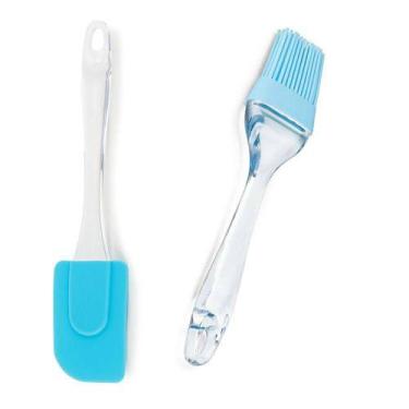 Imagem de Kit Com Espatula E Pincel De Silicone Para Cozinha 2pçs - Cosy, Tiffan