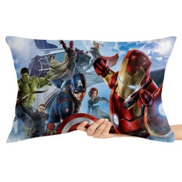 Imagem de Capa Travesseiro fronha com ziper 50x70  super herois cartoon - Empóri